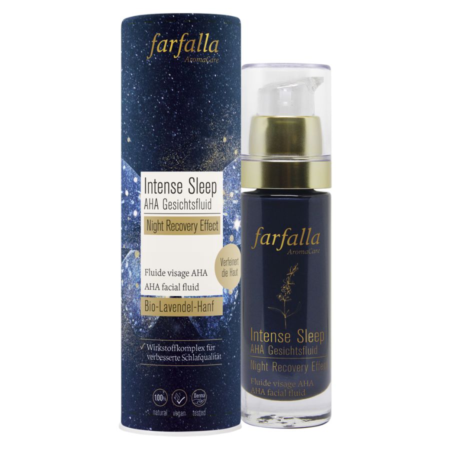 Farfalla Intense Sleep AHA Gesichtsfluid, Night Recovery Effect Bio 30ml