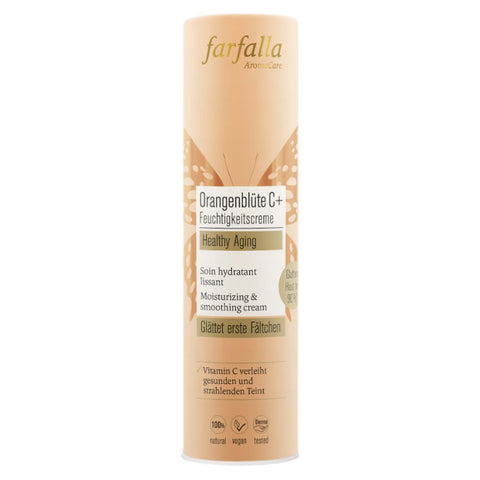 Farfalla Orange Blossom C+ Moisturizing Cream, Healthy Aging Organic 30ml