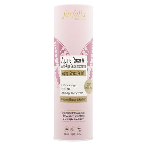 Farfalla Alpine Rose A+ Anti-Age Gesichtscreme, Aging Stress Relief Bio 30ml