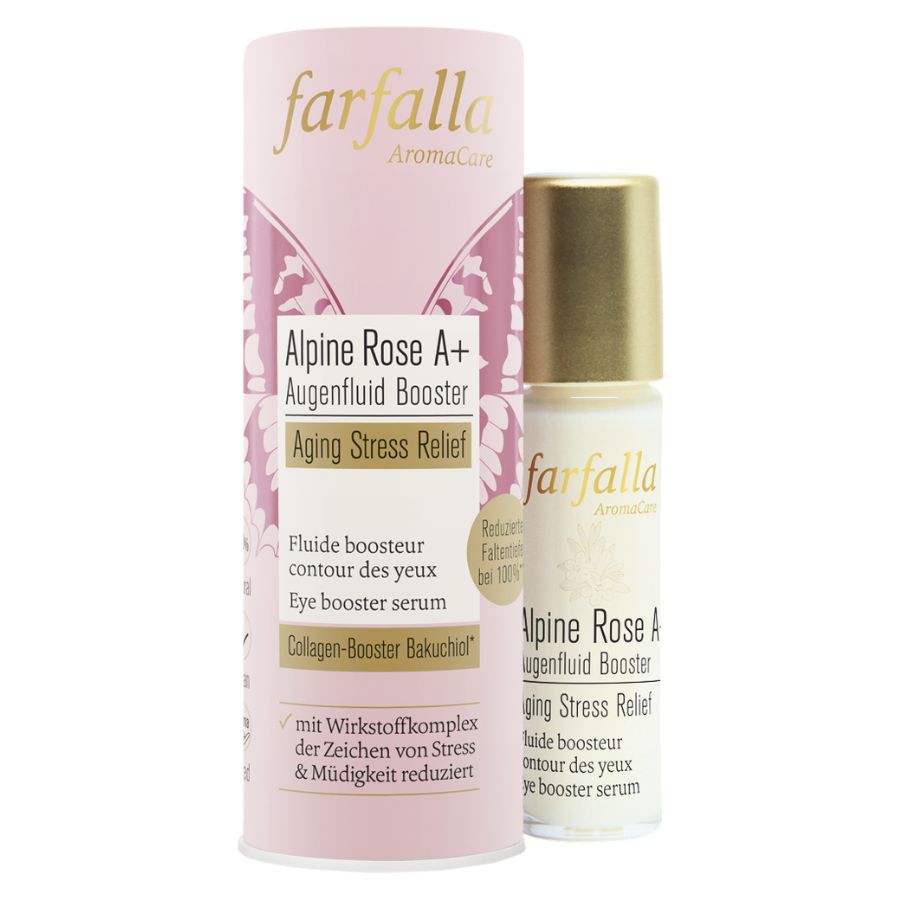 Farfalla Alpine Rose A+ Augenfluid Booster, Aging Stress Relief Bio 10ml