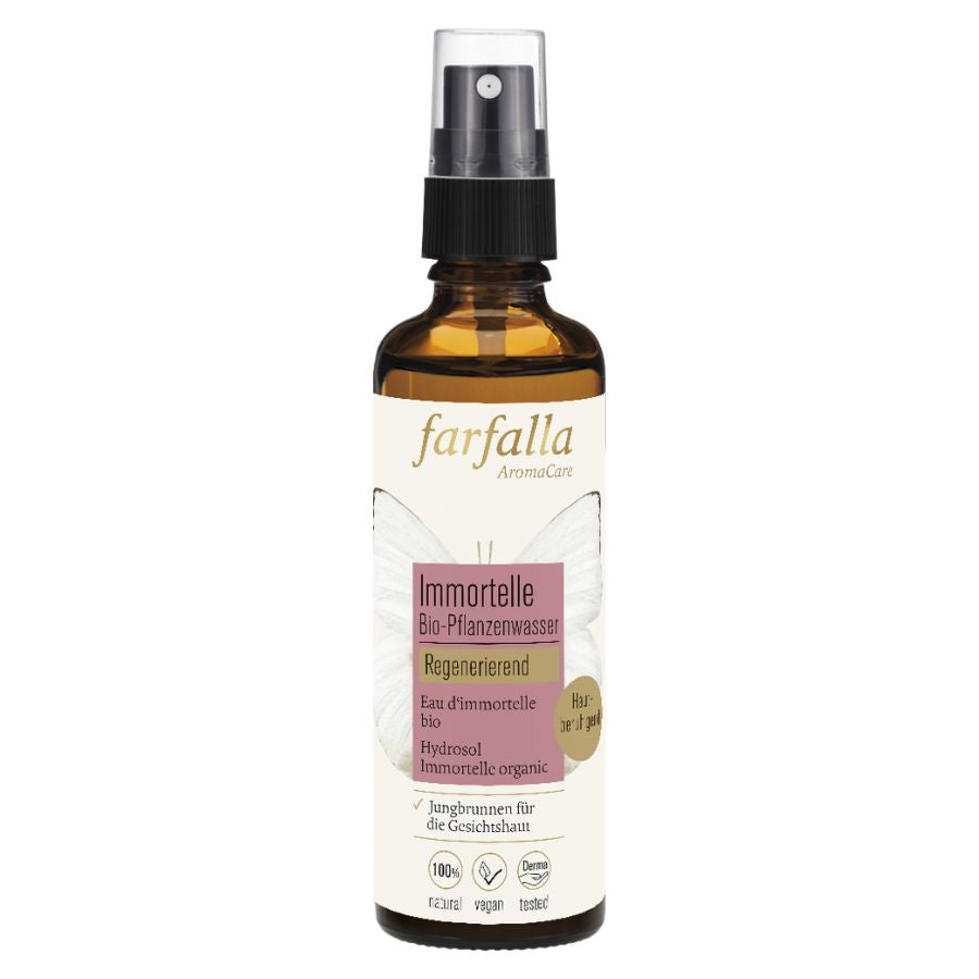 Farfalla Immortelle, Bio-Pflanzenwasser, regenerierend 75ml