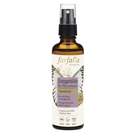Farfalla Orangenblüte, Bio-Pflanzenwasser, Verwöhnzeit 75ml