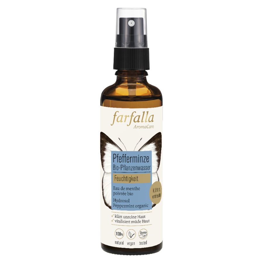 Farfalla Pfefferminze, Bio-Pflanzenwasser, Feuchtigkeit 75ml