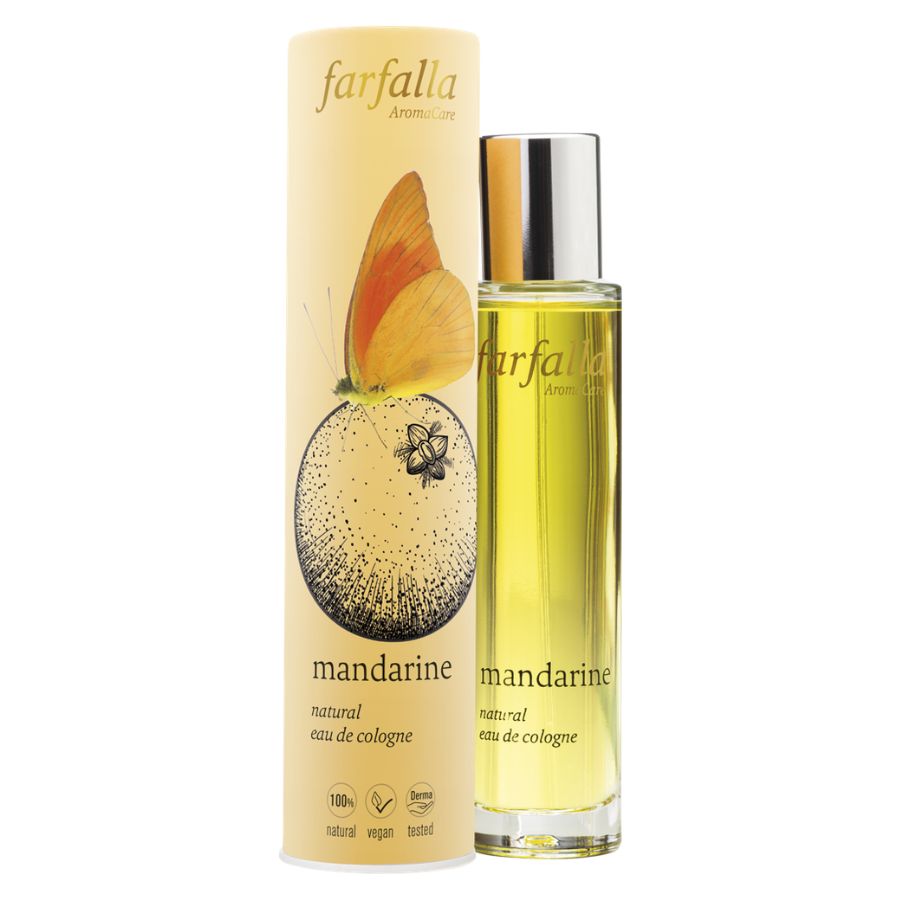 Farfalla mandarine, natural eau de cologne Bio 50ml