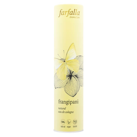 Farfalla frangipani, natural eau de cologne organic 50ml