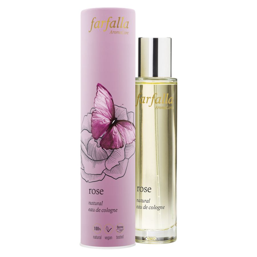 Farfalla rose, natural eau de cologne Bio 50ml