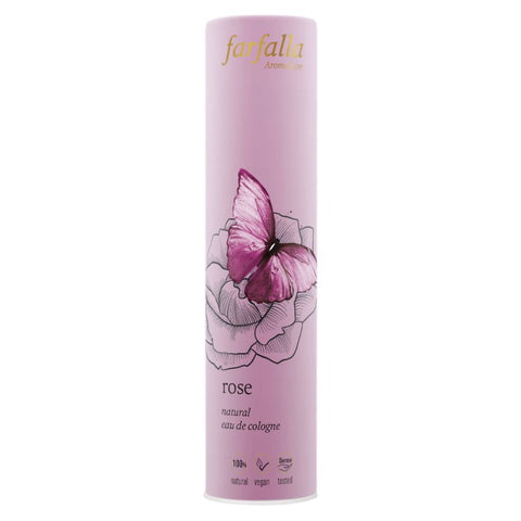 Farfalla rose, natural eau de cologne organic 50ml