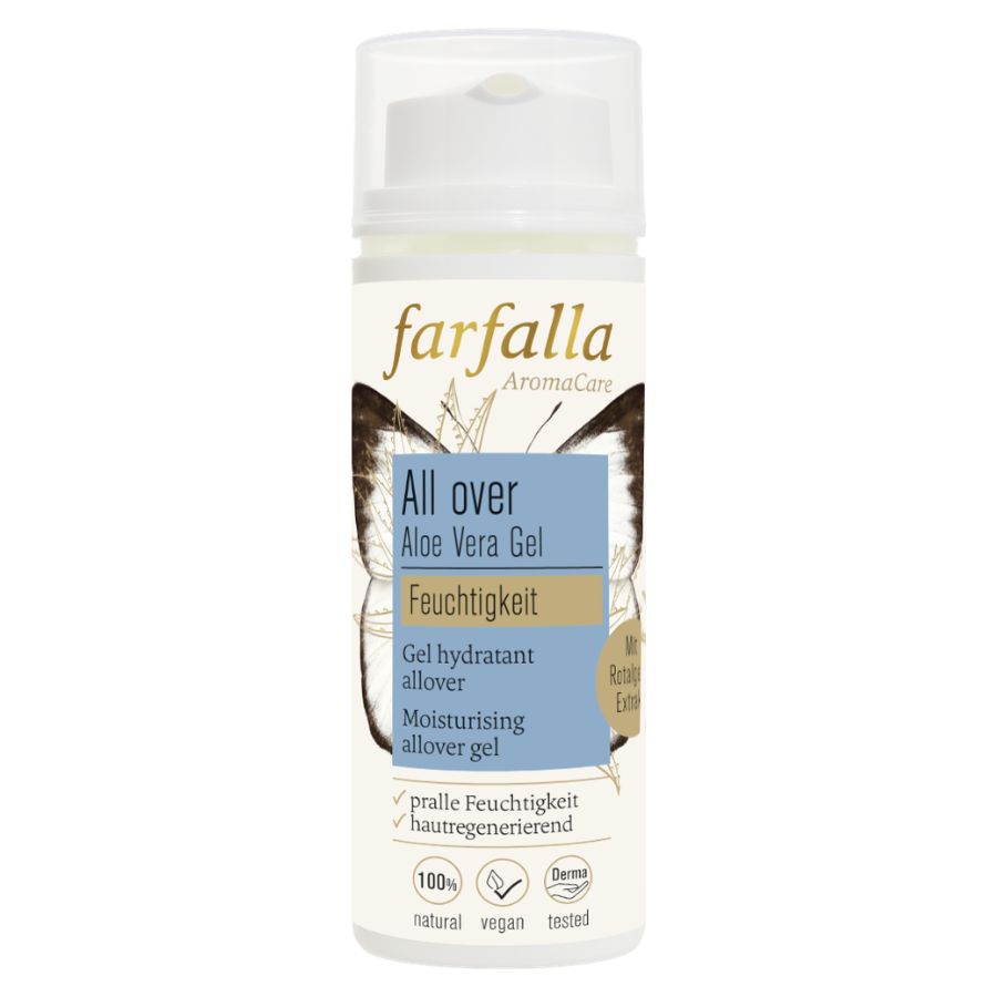 Farfalla Aloe Vera, Feuchtigkeitsspendendes Allover-Gel, Feuchtigkeit Bio 50ml