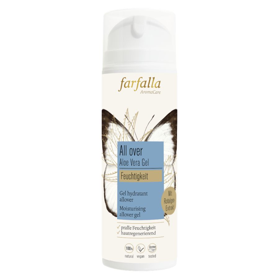 Farfalla Aloe Vera, Feuchtigkeitsspendendes Allover-Gel, Feuchtigkeit Bio 150ml