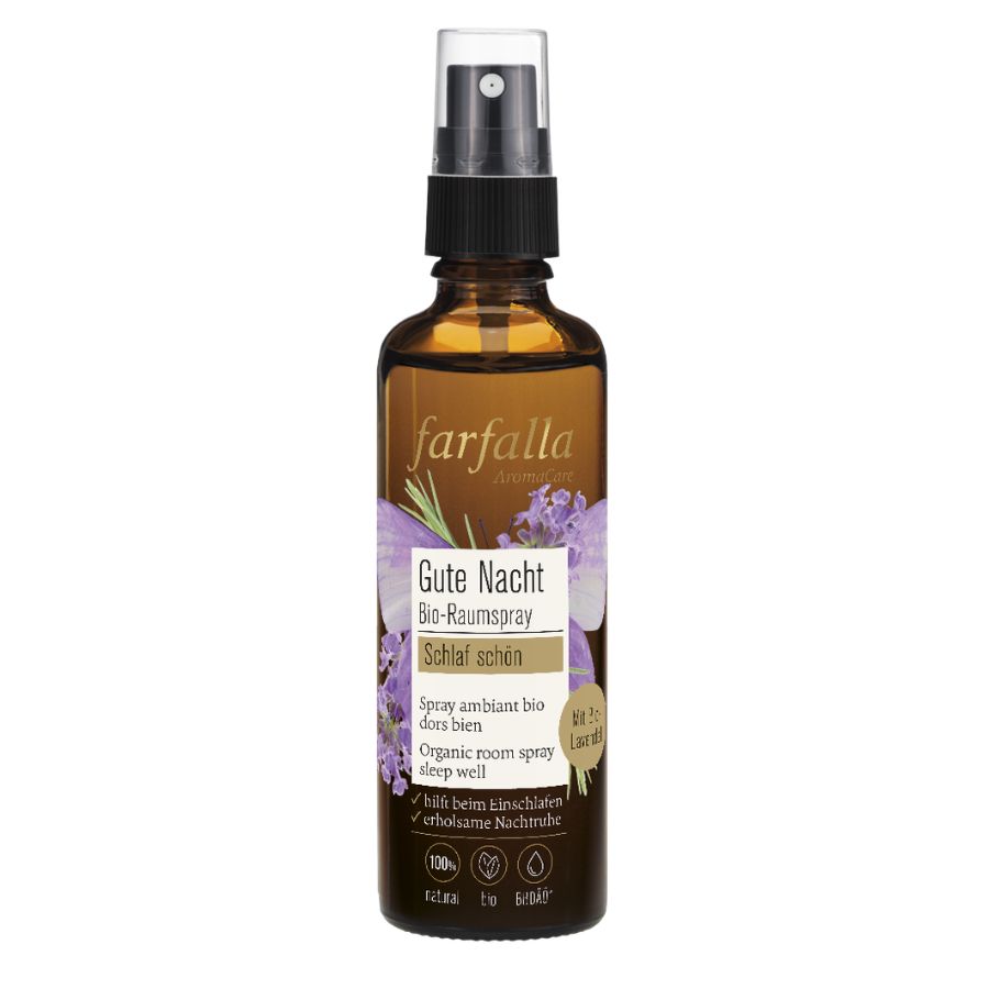 Farfalla Schlaf schön, Lavendel, Gute Nacht Bio-Raumspray 75ml