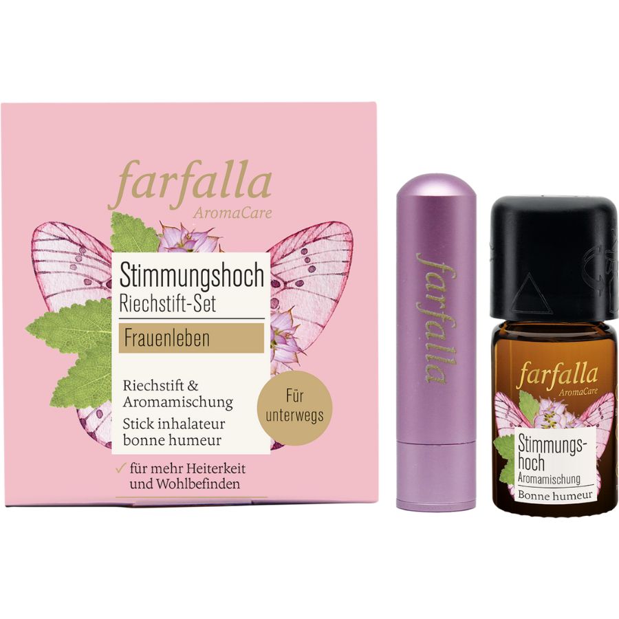 Farfalla Riechstift Set Stimmungshoch, Frauenleben Bio 5ml