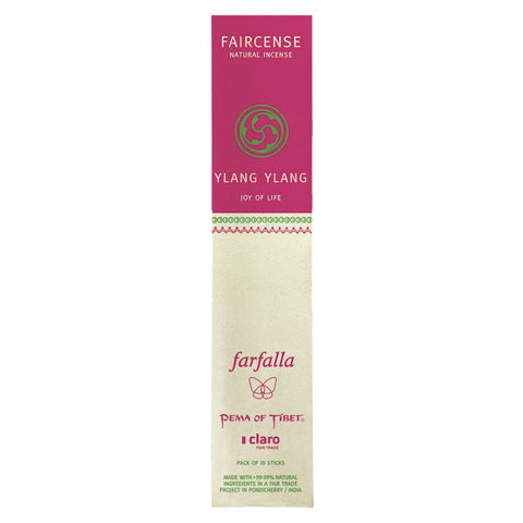 Farfalla Ylang Ylang / Joy of Life, Faircense Incense Sticks Organic 15g