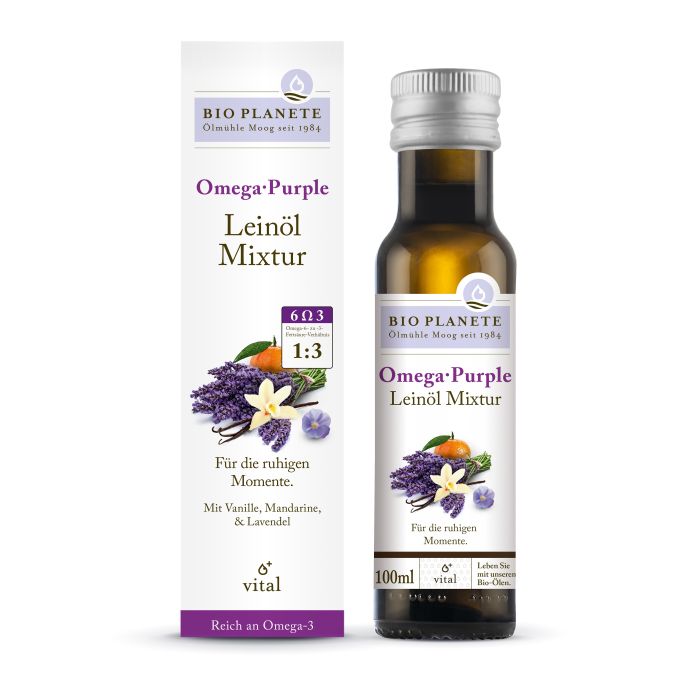 Vital-Öl Omega Purple Leinöl-Mixtur Bio 100ml