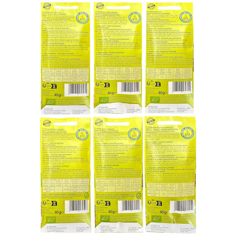 Rapunzel Sprouts bioSnacky Mix | Organic Sprouting Seeds for Home Cultivation | 6 Varieties, 40g each (240g total)