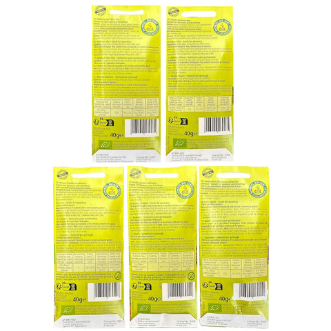 Rapunzel Sprouts bioSnacky Mix | Organic Sprouting Seeds for Self-Sprouting | 5 Varieties of 40g Each (200g Total)