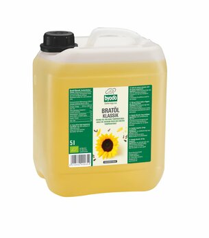BYODO Organic Frying Oil Classic 5l made from sunflower seeds