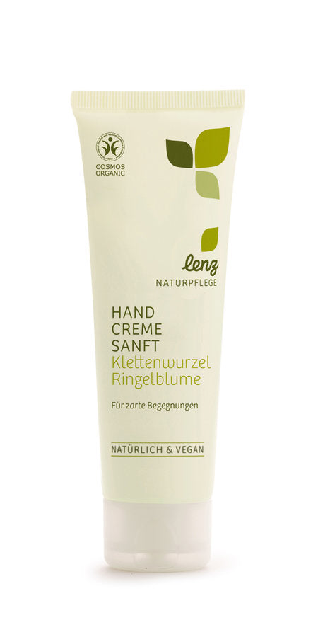 Lenz Handcreme sanft Für zarte Begegnungen Klettenwurzel-Ringelblume 75ml