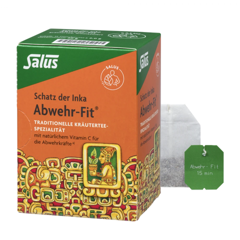 Salus Abwehr-Fit Kräutertee Bio mit Lapacho + Vitamin C (15 Filterbeutel)