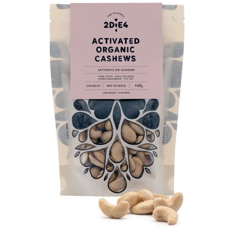 2DiE4 Live Foods: Aktivierte Bio Cashew Nüsse (100g) MHD 27.05.2026
