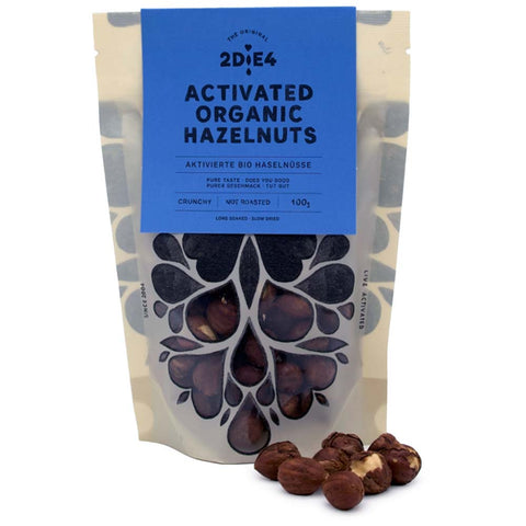 2DiE4 Live Foods: Aktivierte Bio Haselnüsse (100g) MHD 27.05.2026