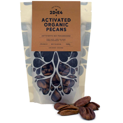 2DiE4 Live Foods: Aktivierte Bio Pekannüsse (100g) MHD 27.05.2026