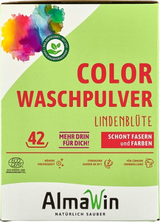 AlmaWin Color Waschpulver 2 kg Lindenblüte Bio