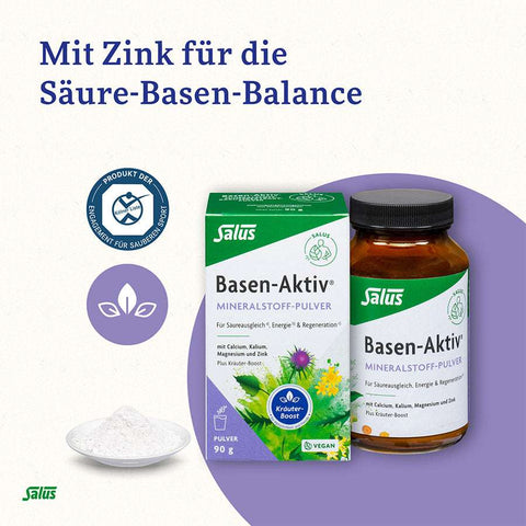 Salus Basen-Aktiv Mineralstoff-Kräuterextrakt-Pulver 90g