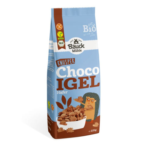 Bauck Mühle Bio Knusper Choco Igel Hafer (225g) glutenfrei