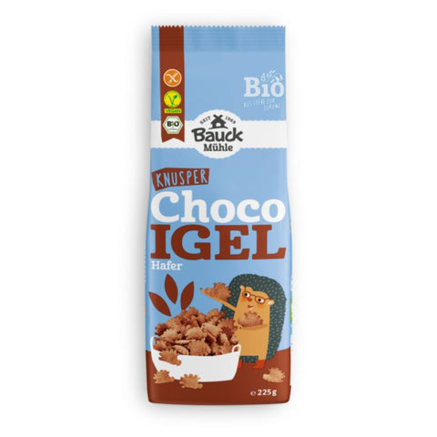 Bauck Mühle Bio Knusper Choco Igel Hafer (225g) glutenfrei