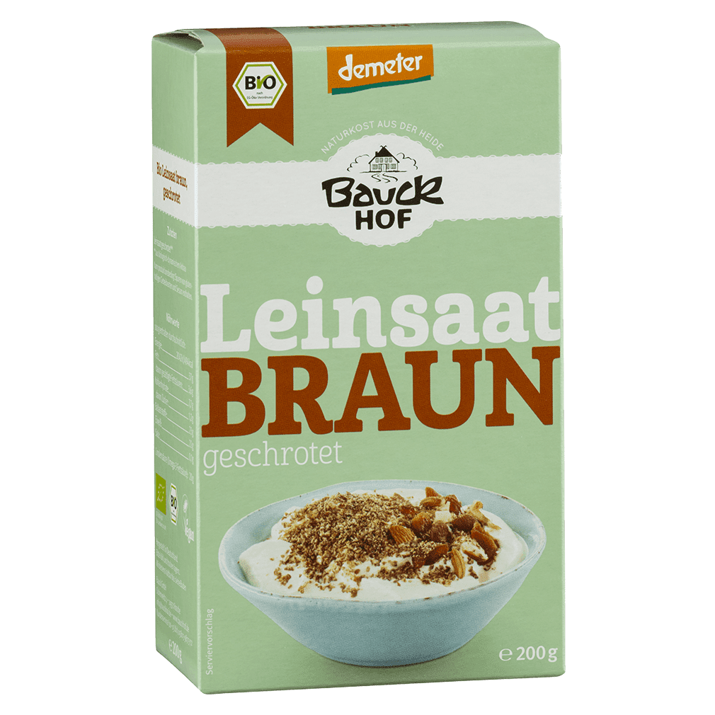  Bauckhof Bio Leinsaat Braun, geschrotet