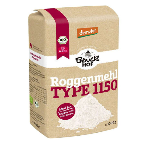Bauck Mühle Rye Flour Type 1150 Demeter Organic 1kg