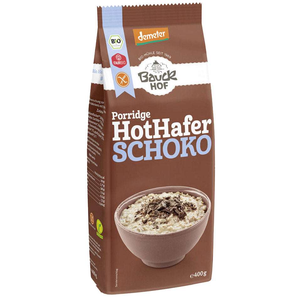 Bauckhof Hot Hafer Schoko 400g Demeter - glutenfrei