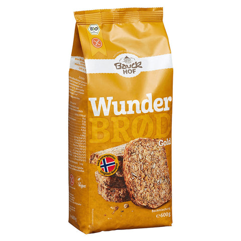 Bauck Mühle Wunderbrot Gold (glutenfrei) 600g Bio