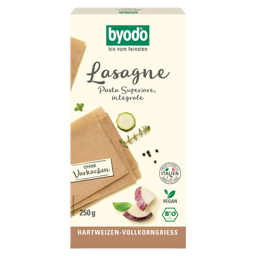 BYODO Lasagneplatten Vollkorn integrale 250 g