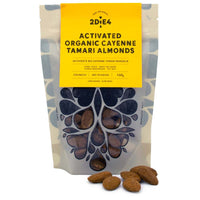 2DiE4 Live Foods: Aktivierte Bio Cayenne Tamari Mandeln (100g)