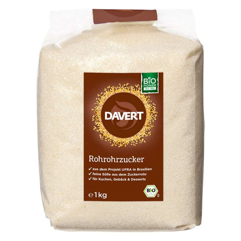 DAVERT Rohrohrzucker UFRA 1kg Bio