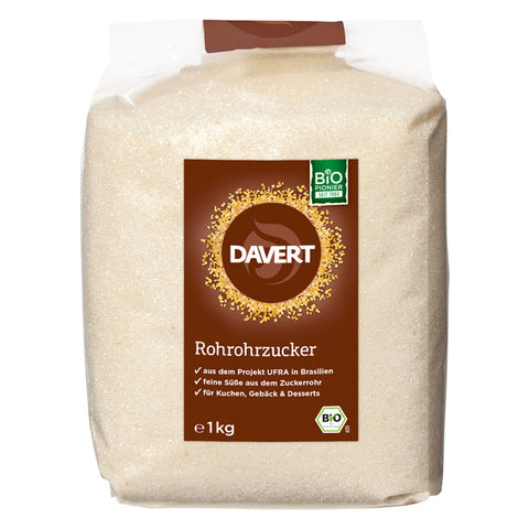 Davert raw cane sugar 1kg organic 