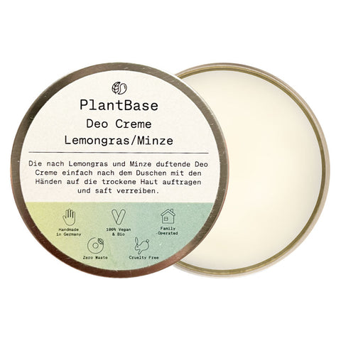 PlantBase Deo Creme Lemongrass/ Minze Bio 50ml