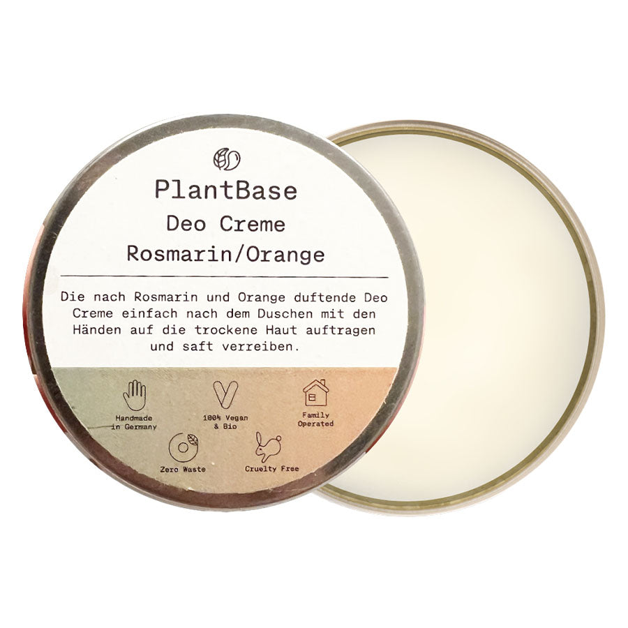 PlantBase Deo Creme Rosmarin/Orange Bio