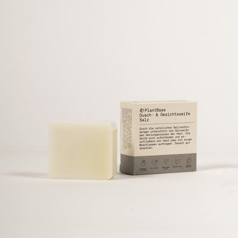 PlantBase Dusch- & Gesichtsseife Salz 100g