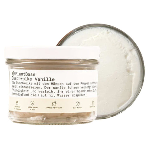 PlantBase Duschwolke Vanille Bio 110g