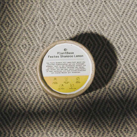 PlantBase Solid Shampoo Lemon Organic 60g