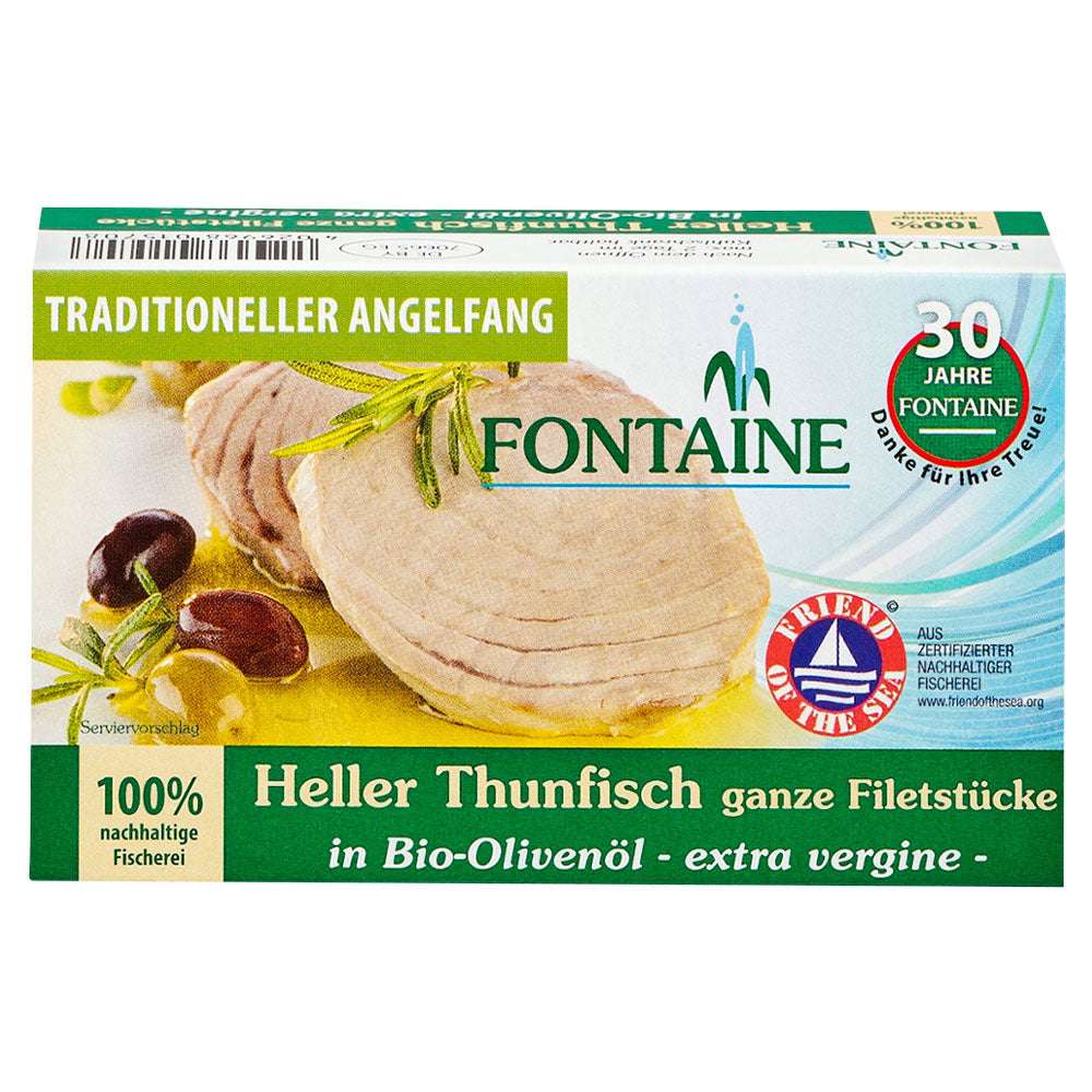 Fontaine Thunfisch hell in Bio-Olivenöl 120 g