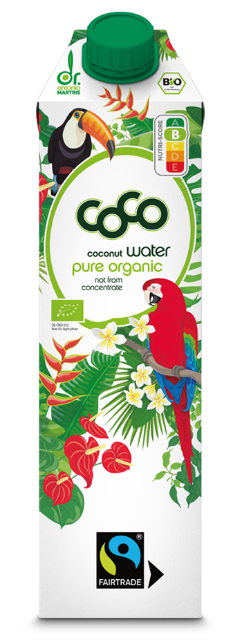 Dr. Antonio Martins coco water pure Kokoswasser Bio 1L