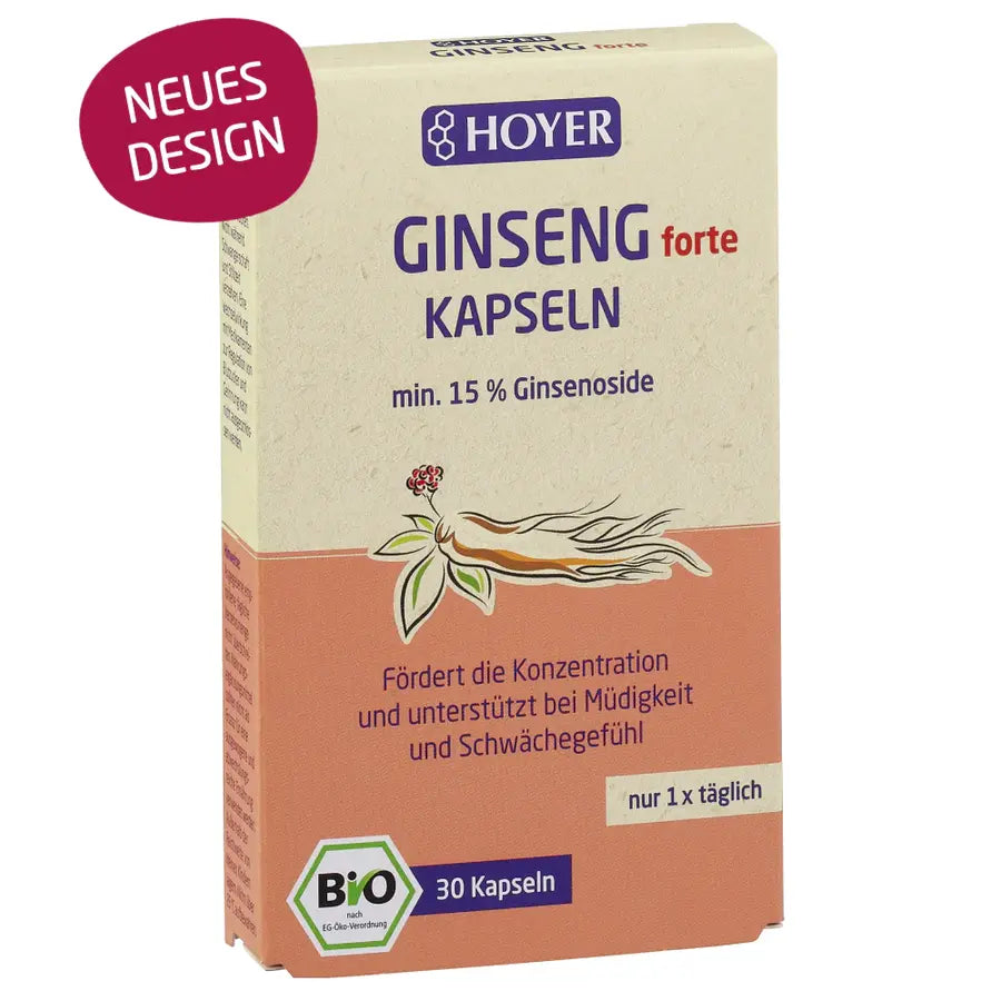 Hoyer Ginseng forte Kapseln Bio 11,5g