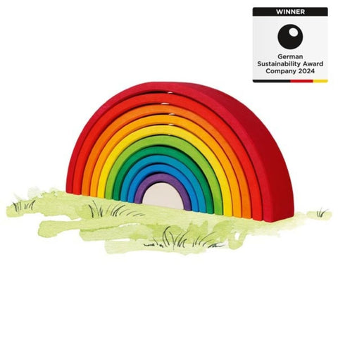 GOKI Bausteine Regenbogen aus Holz