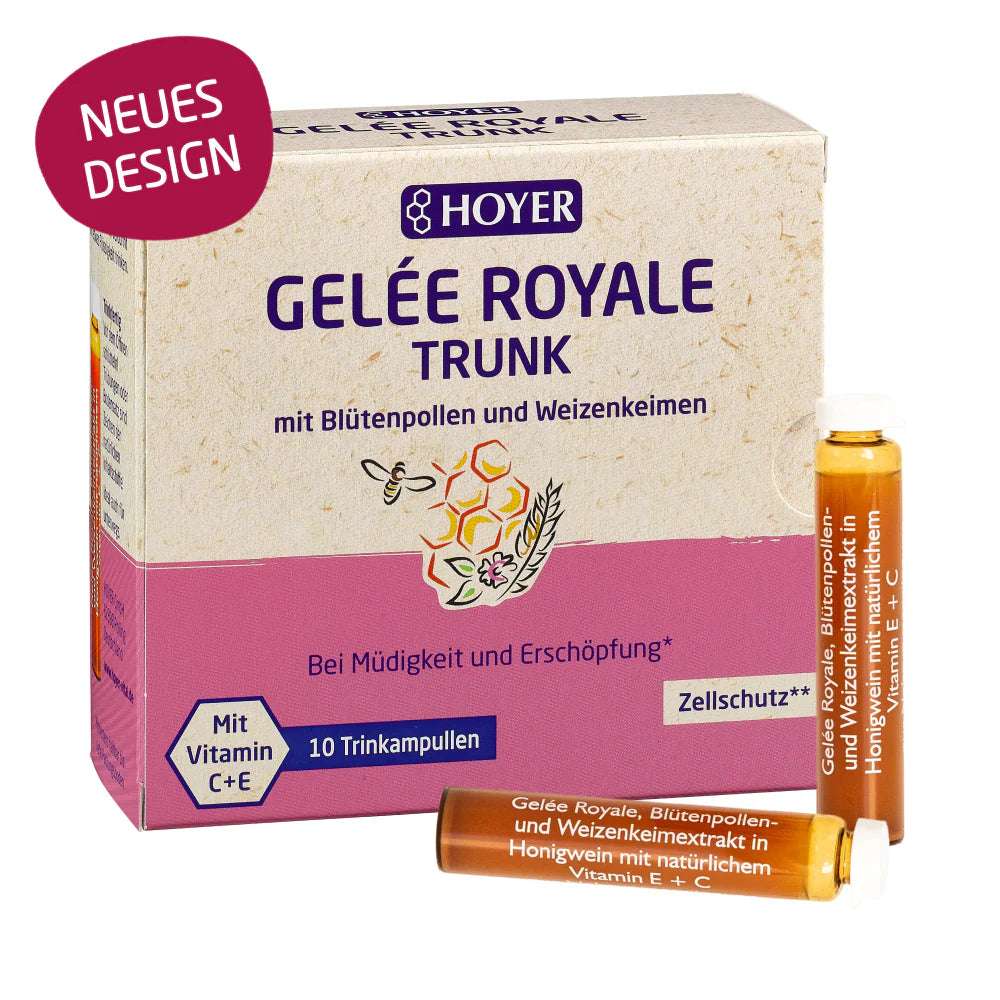 Hoyer Gelée Royale Trunk mit Blütenpollen und Weizenkeime Bio 10x10ml