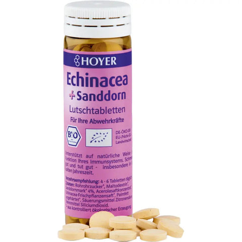 Hoyer Echinacea + Sea Buckthorn Lozenges Organic 30g