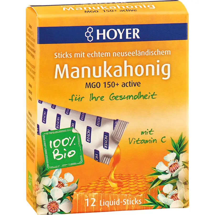 Hoyer Manukahonig Liquid-Sticks 96g