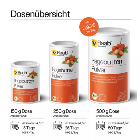 Raab Vitalfood Organic Rosehip Powder Organic 500g